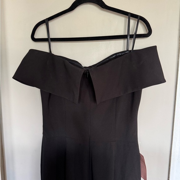 Anthropologie BHLDN Delice Off-the-Shoulder Crepe Dress Size 14 - Picture 11 of 12